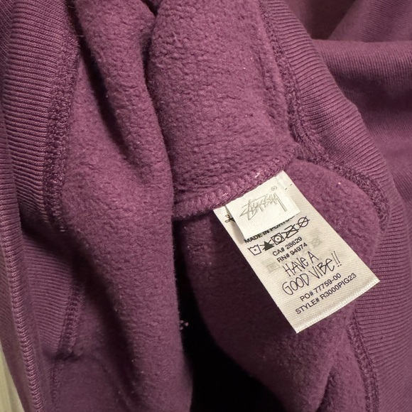 •NWT• STÜSSY STAR PURPLE PIGMENT DYED CREWNECK • 2XL - Picture 8 of 12